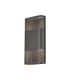 Waterloo Wall Lamp 160 x 305mm Mesh Oval Pattern Shade 2 x 6.5W LED 3000K 900lm IP65 Anthracite -5