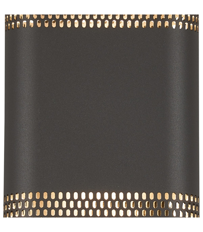 Waterloo Wall Lamp 160 x 305mm Mesh Oval Pattern Shade 2 x 6.5W LED 3000K 900lm IP65 Anthracite -8