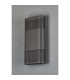 Waterloo Wall Lamp 160 x 305mm Mesh Oval Pattern Shade 2 x 6.5W LED 3000K 900lm IP65 Anthracite -12