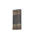 Waterloo Wall Lamp 125 x 260mm Mesh Oval Pattern Shade 2 x 6.5W LED 3000K 900lm IP65 Anthracite -4