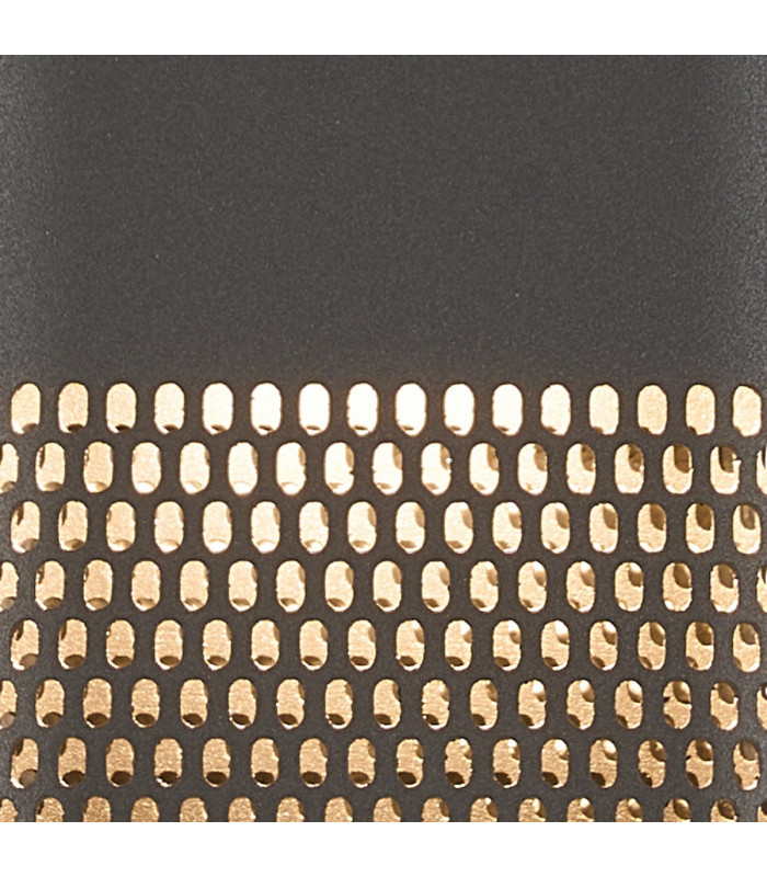 Waterloo Wall Lamp 125 x 260mm Mesh Oval Pattern Shade 2 x 6.5W LED 3000K 900lm IP65 Anthracite -5