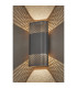 Waterloo Wall Lamp 125 x 260mm Mesh Oval Pattern Shade 2 x 6.5W LED 3000K 900lm IP65 Anthracite -10