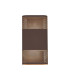 Waterloo Wall Lamp 160 x 305mm Mesh Oval Pattern Shade 2 x 6.5W LED 3000K 900lm IP65 Cacao -1