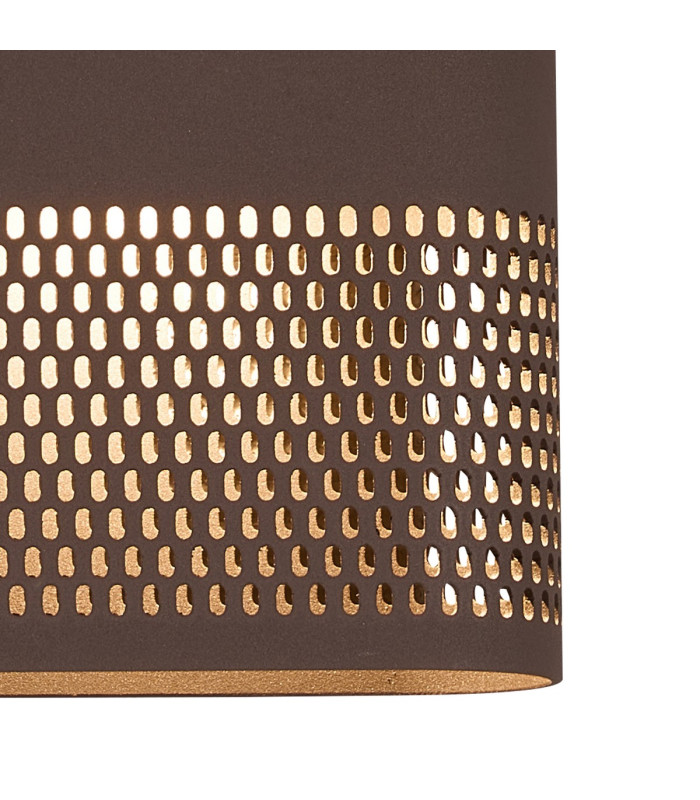 Waterloo Wall Lamp 160 x 305mm Mesh Oval Pattern Shade 2 x 6.5W LED 3000K 900lm IP65 Cacao -7