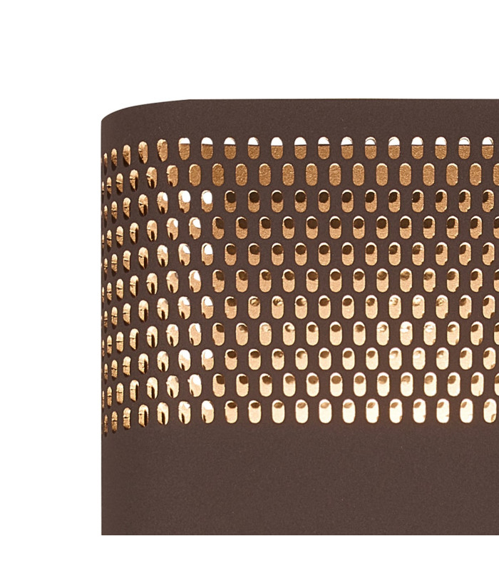 Waterloo Wall Lamp 160 x 305mm Mesh Oval Pattern Shade 2 x 6.5W LED 3000K 900lm IP65 Cacao -8