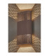 Waterloo Wall Lamp 160 x 305mm Mesh Oval Pattern Shade 2 x 6.5W LED 3000K 900lm IP65 Cacao -11