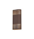 Waterloo Wall Lamp 125 x 260mm Mesh Oval Pattern Shade 2 x 6.5W LED 3000K 900lm IP65 Cacao -5