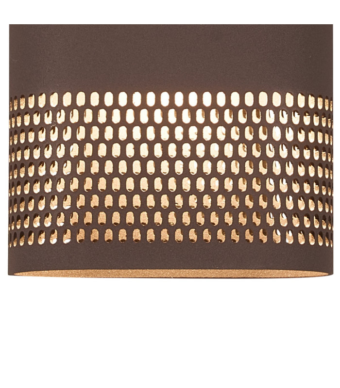 Waterloo Wall Lamp 125 x 260mm Mesh Oval Pattern Shade 2 x 6.5W LED 3000K 900lm IP65 Cacao -6