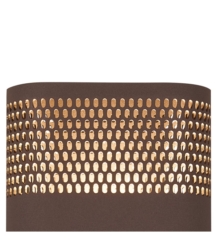 Waterloo Wall Lamp 125 x 260mm Mesh Oval Pattern Shade 2 x 6.5W LED 3000K 900lm IP65 Cacao -8