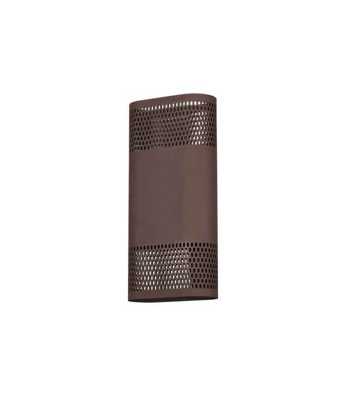 Waterloo Wall Lamp 125 x 260mm Mesh Oval Pattern Shade 2 x 6.5W LED 3000K 900lm IP65 Cacao -9
