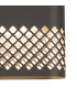 Waterloo Wall Lamp 160 x 305mm Mesh Diamond Pattern Shade 2 x 6.5W LED 3000K 900lm IP65 Anthracite -8