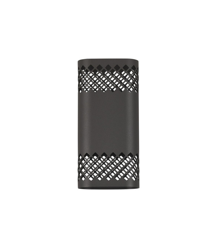 Waterloo Wall Lamp 125 x 260mm Mesh Diamond Pattern Shade 2 x 6.5W LED 3000K 900lm IP65 Anthracite -4