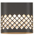 Waterloo Wall Lamp 125 x 260mm Mesh Diamond Pattern Shade 2 x 6.5W LED 3000K 900lm IP65 Anthracite -6