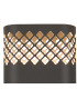 Waterloo Wall Lamp 125 x 260mm Mesh Diamond Pattern Shade 2 x 6.5W LED 3000K 900lm IP65 Anthracite -7