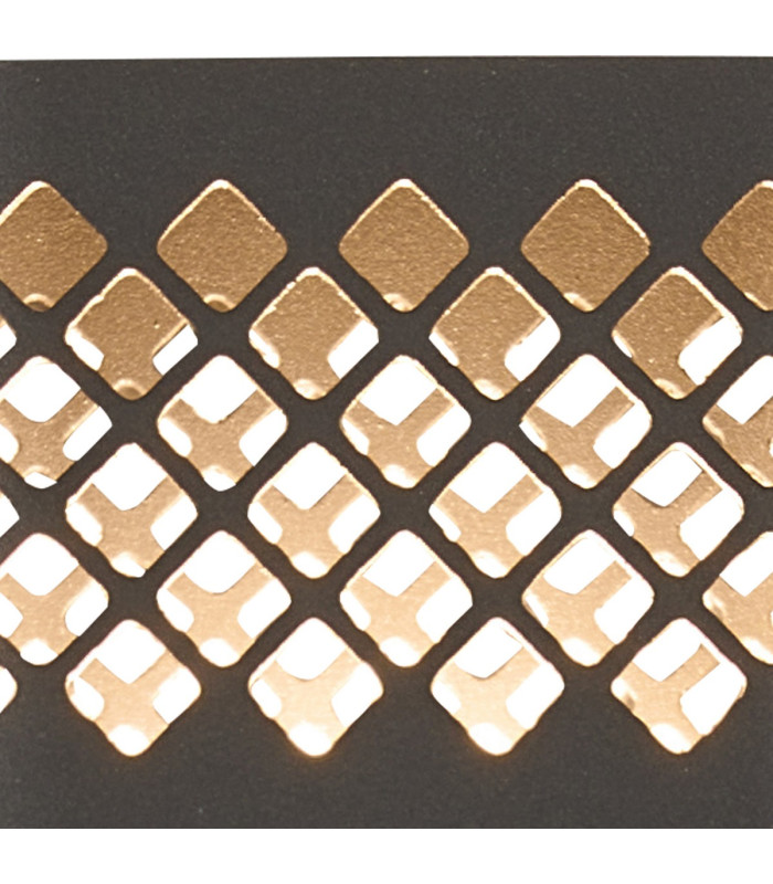 Waterloo Wall Lamp 125 x 260mm Mesh Diamond Pattern Shade 2 x 6.5W LED 3000K 900lm IP65 Anthracite -8