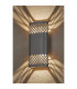 Waterloo Wall Lamp 125 x 260mm Mesh Diamond Pattern Shade 2 x 6.5W LED 3000K 900lm IP65 Anthracite -11