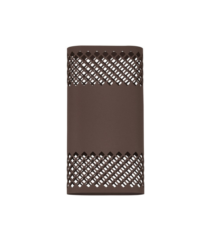 Waterloo Wall Lamp 160 x 305mm Mesh Diamond Pattern Shade 2 x 6.5W LED 3000K 900lm IP65 Cacao -4