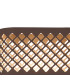 Waterloo Wall Lamp 160 x 305mm Mesh Diamond Pattern Shade 2 x 6.5W LED 3000K 900lm IP65 Cacao -6