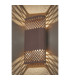 Waterloo Wall Lamp 160 x 305mm Mesh Diamond Pattern Shade 2 x 6.5W LED 3000K 900lm IP65 Cacao -11