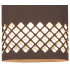 Waterloo Wall Lamp 125 x 260mm Mesh Diamond Pattern Shade 2 x 6.5W LED 3000K 900lm IP65 Cacao -6