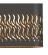 Waterloo Wall Lamp 160 x 305mm Mesh Waves Pattern Shade 2 x 6.5W LED 3000K 900lm IP65 Anthracite -8