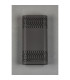 Waterloo Wall Lamp 160 x 305mm Mesh Waves Pattern Shade 2 x 6.5W LED 3000K 900lm IP65 Anthracite -10