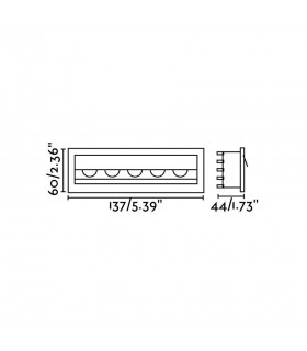 LED Black Marker Wall Wash 5x 2W 3000K - 2
