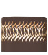 Waterloo Wall Lamp 125 x 260mm Mesh Waves Pattern Shade 2 x 6.5W LED 3000K 900lm IP65 Cacao -7