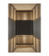 Waterloo Wall Lamp 160 x 305mm Mesh Line Pattern Shade 2 x 6.5W LED 3000K 900lm IP65 Anthracite -3
