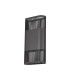 Waterloo Wall Lamp 160 x 305mm Mesh Line Pattern Shade 2 x 6.5W LED 3000K 900lm IP65 Anthracite -9