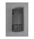 Waterloo Wall Lamp 160 x 305mm Mesh Line Pattern Shade 2 x 6.5W LED 3000K 900lm IP65 Anthracite -12