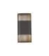 Waterloo Wall Lamp 125 x 260mm Mesh Line Pattern Shade 2 x 6.5W LED 3000K 900lm IP65 Anthracite -1