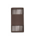 Waterloo Wall Lamp 160 x 305mm Mesh Line Pattern Shade 2 x 6.5W LED 3000K 900lm IP65 Cacao -4