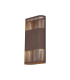 Waterloo Wall Lamp 160 x 305mm Mesh Line Pattern Shade 2 x 6.5W LED 3000K 900lm IP65 Cacao -5