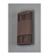 Waterloo Wall Lamp 160 x 305mm Mesh Line Pattern Shade 2 x 6.5W LED 3000K 900lm IP65 Cacao -12