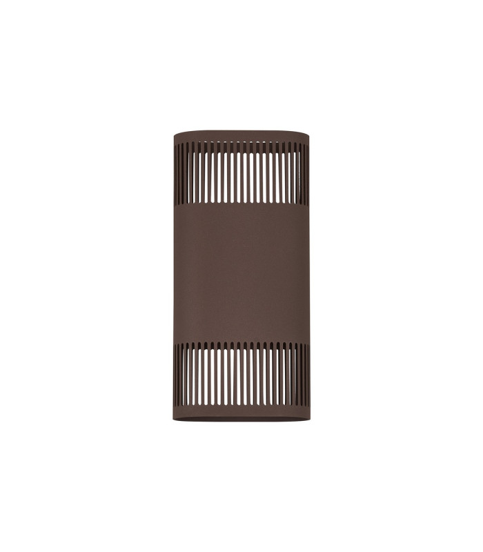 Waterloo Wall Lamp 125 x 260mm Mesh Line Pattern Shade 2 x 6.5W LED 3000K 900lm IP65 Cacao -4