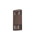 Waterloo Wall Lamp 125 x 260mm Mesh Line Pattern Shade 2 x 6.5W LED 3000K 900lm IP65 Cacao -8