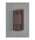 Waterloo Wall Lamp 125 x 260mm Mesh Line Pattern Shade 2 x 6.5W LED 3000K 900lm IP65 Cacao -11