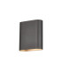 Waterloo Wall Lamp 160 x 180mm Flat Shade 2 x 6.5W LED 3000K 900lm IP65 Anthracite -4