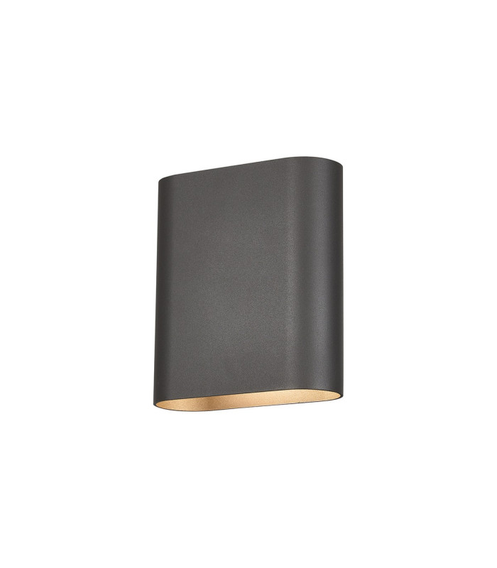 Waterloo Wall Lamp 160 x 180mm Flat Shade 2 x 6.5W LED 3000K 900lm IP65 Anthracite -4