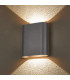 Waterloo Wall Lamp 160 x 180mm Flat Shade 2 x 6.5W LED 3000K 900lm IP65 Anthracite -9