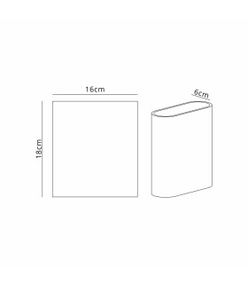 Waterloo Wall Lamp 160 x 180mm Flat Shade 2 x 6.5W LED 3000K 900lm IP65 Cacao -2