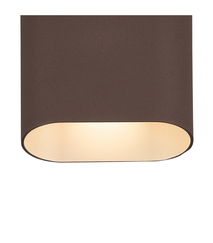 Waterloo Wall Lamp 125 x 180mm Angled Shade 2 x 6.5W LED 3000K 900lm IP65 Cacao -6