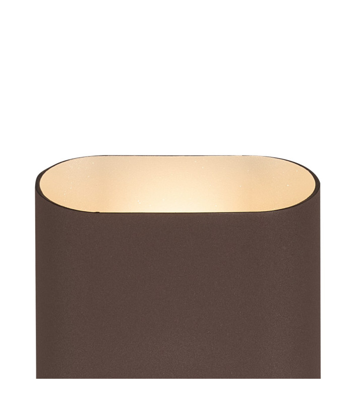 Waterloo Wall Lamp 125 x 180mm Angled Shade 2 x 6.5W LED 3000K 900lm IP65 Cacao -7