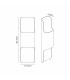 Waterloo Wall Lamp 125 x 403mm Even Open Curve Shade 2 x 6.5W LED 3000K 900lm IP65 Anthracite -2