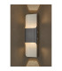 Waterloo Wall Lamp 125 x 403mm Even Open Curve Shade 2 x 6.5W LED 3000K 900lm IP65 Anthracite -10