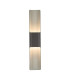 Waterloo Wall Lamp 125 x 670mm Even Open Curve Shade 2 x 6.5W LED 3000K 900lm IP65 Anthracite -1
