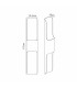 Waterloo Wall Lamp 125 x 670mm Even Open Curve Shade 2 x 6.5W LED 3000K 900lm IP65 Anthracite -2