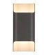 Waterloo Wall Lamp 125 x 670mm Even Open Curve Shade 2 x 6.5W LED 3000K 900lm IP65 Anthracite -7