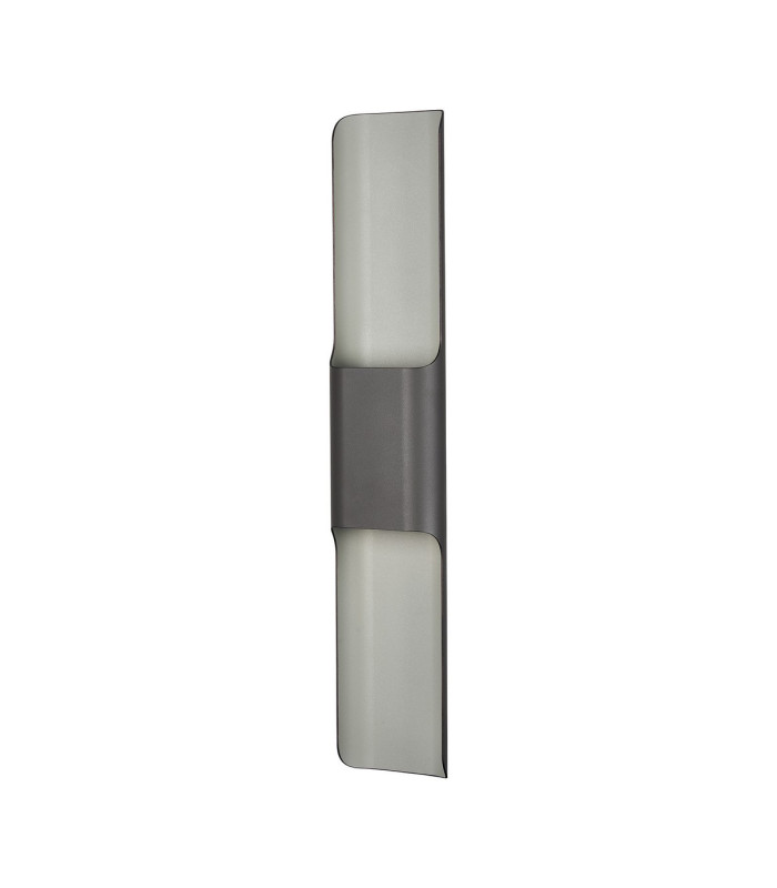 Waterloo Wall Lamp 125 x 670mm Even Open Curve Shade 2 x 6.5W LED 3000K 900lm IP65 Anthracite -10